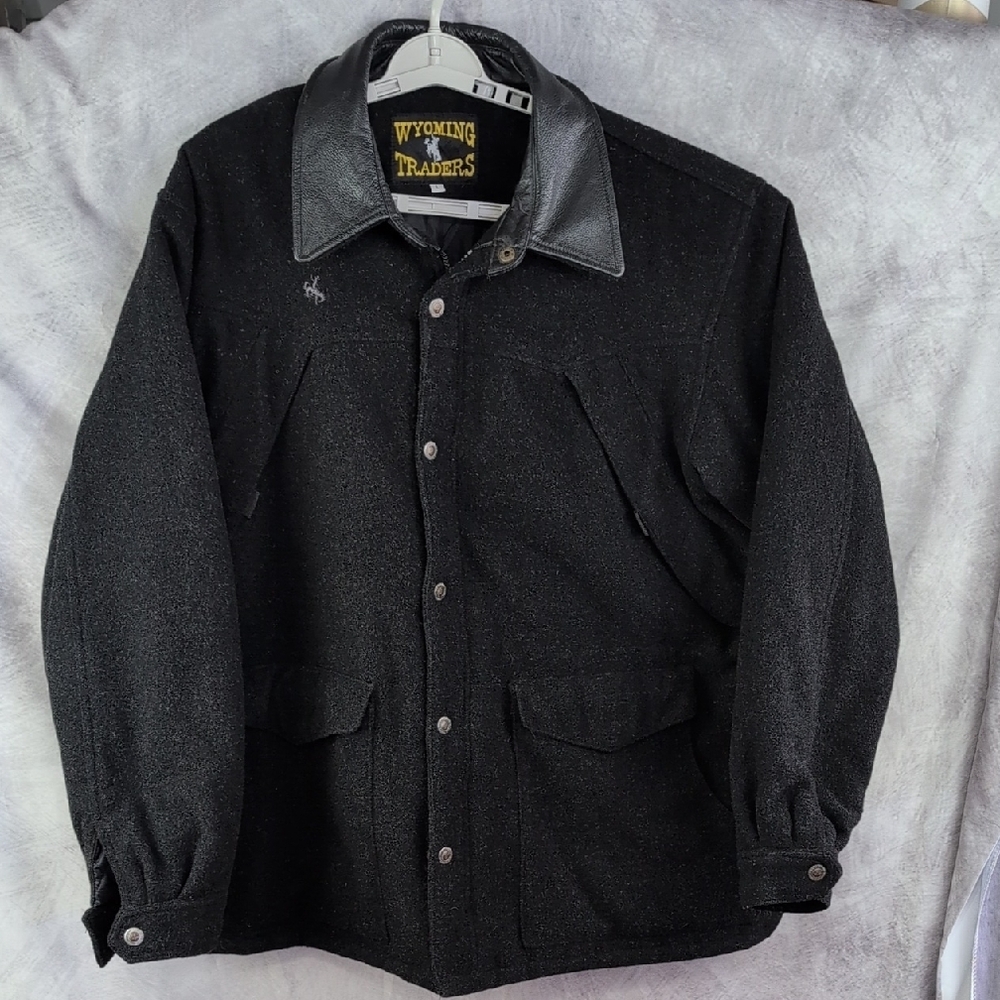 Black Men's Wyoming Traders Wool Coat